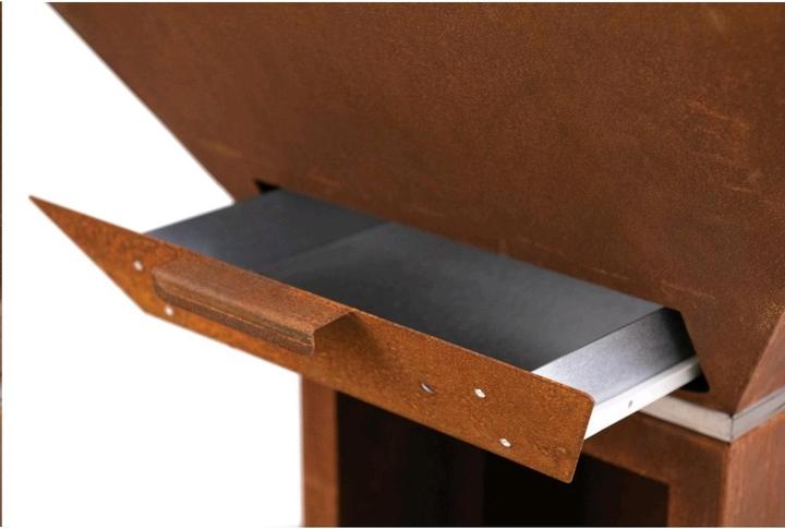 Actual product image Clementi Colorado Corten Charcoal Grill