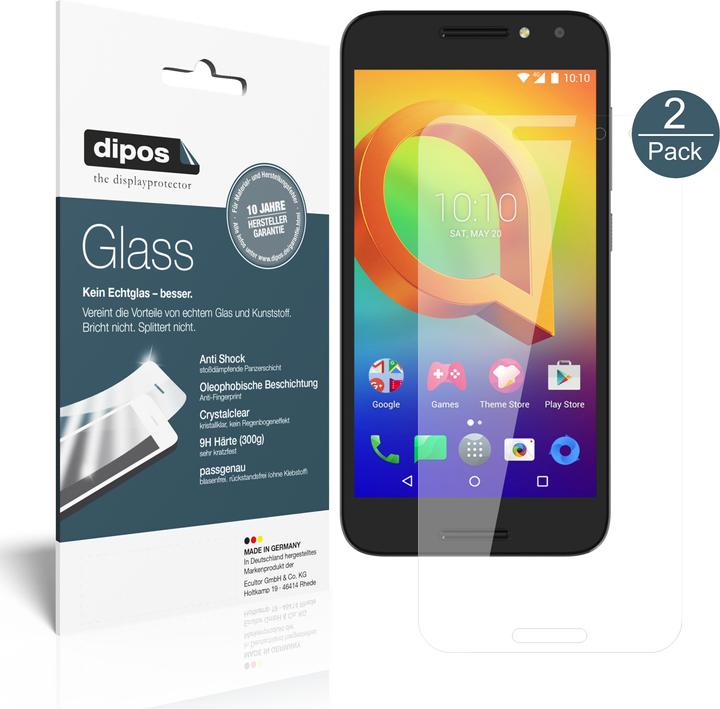 Dipos Displayschutz Anti-Shock (1 Stück, Alcatel A3)