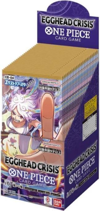 Actual product image One Piece - Extra Booster Egghead Crisis Booster Box - EB-04 (Japanese, Booster display)