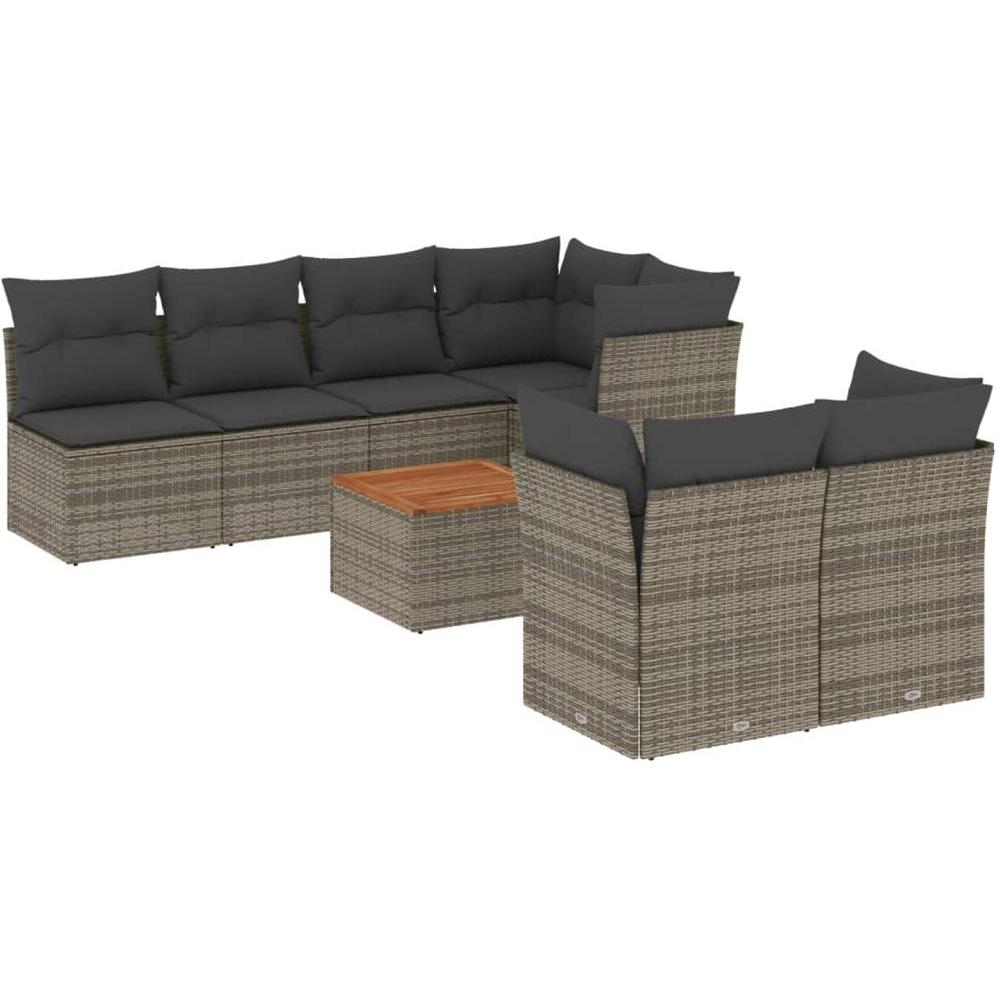 VidaXL, Gartenlounge, 10-tlg. Garten-Lounge-Set mit Kissen