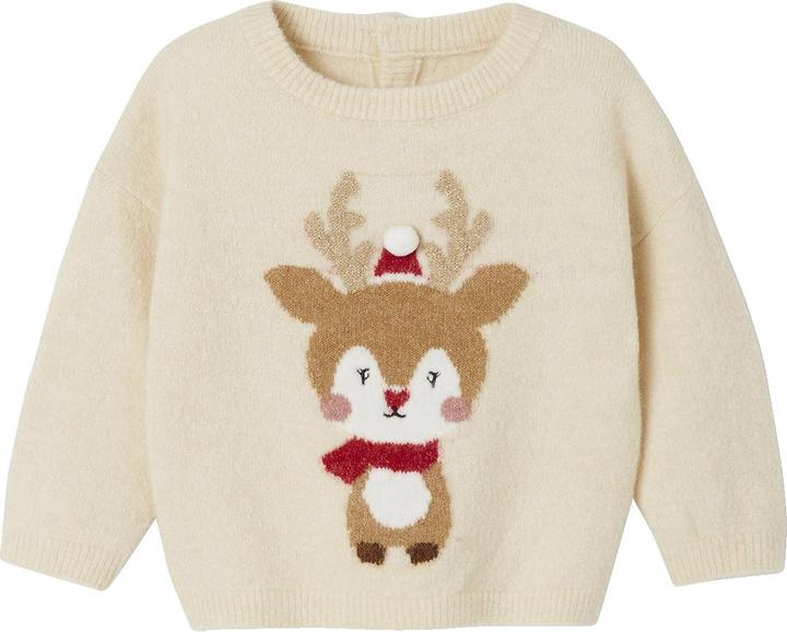 Produktbild Vertbaudet Baby Weihnachtspullover, Rentier mit Glitzer (62)
