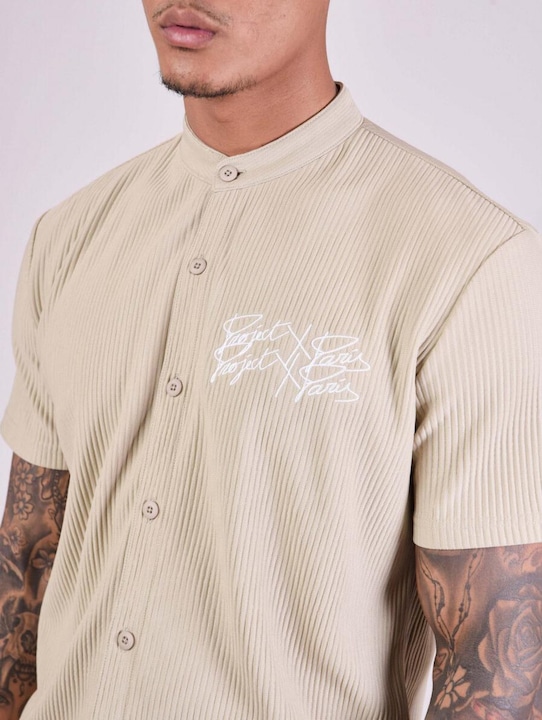 Image du produit Project X Paris Chemise manches courtes col mao (XS)