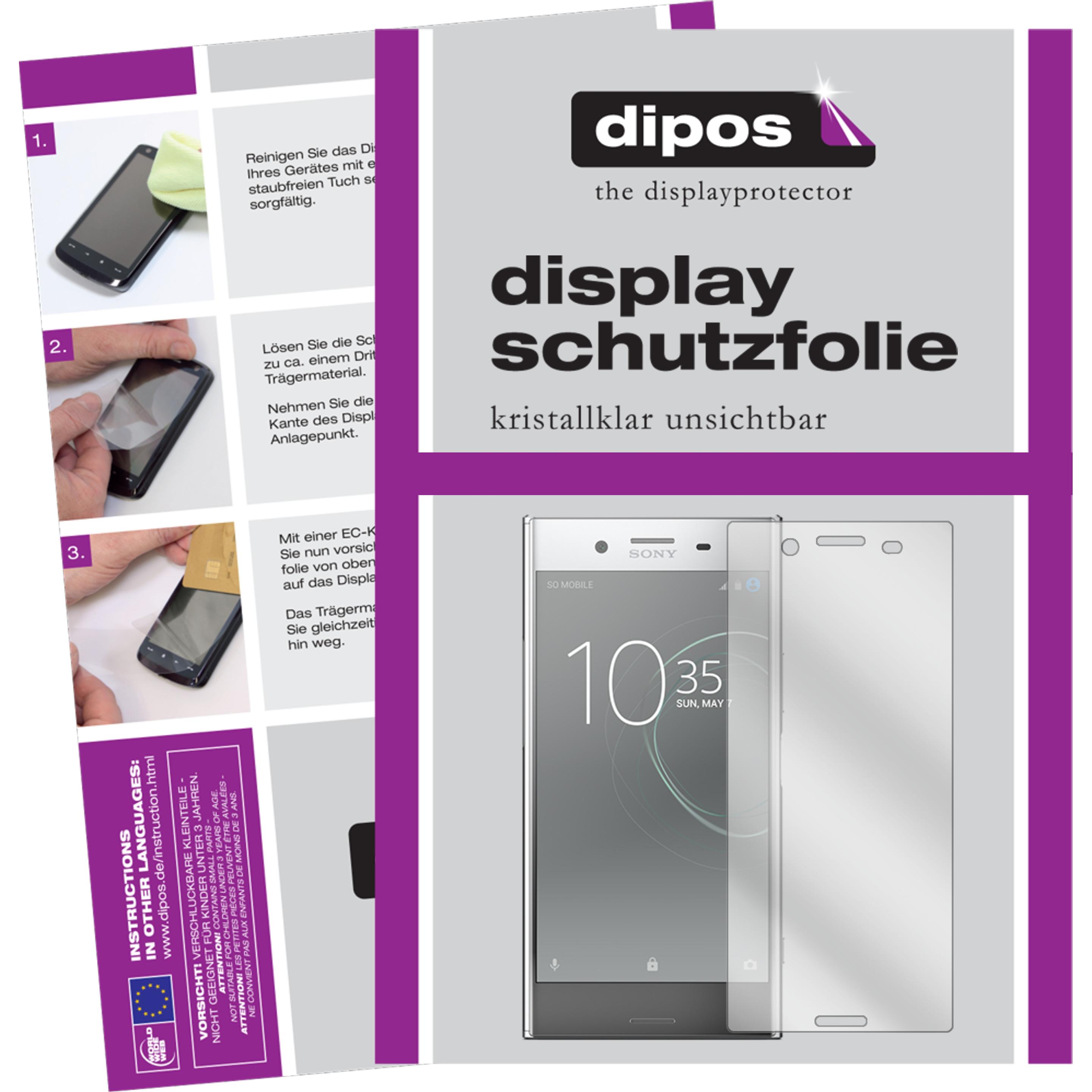 Thumbnail - Dipos Displayschutzfolie Crystalclear (2 Stück, Sony Xperia XZ Premium), Smartphone Schutzfolie, Transparent