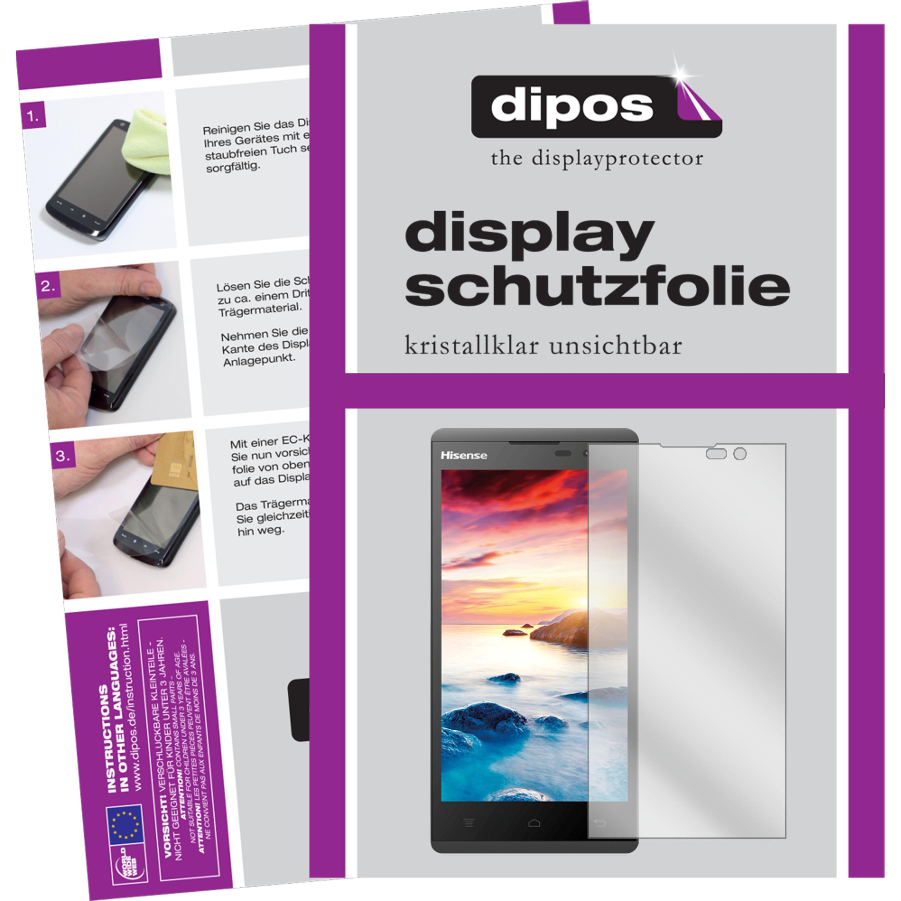 Thumbnail - Dipos Displayschutzfolie Crystalclear (2 Stück, HiSense Sero 5), Smartphone Schutzfolie, Transparent