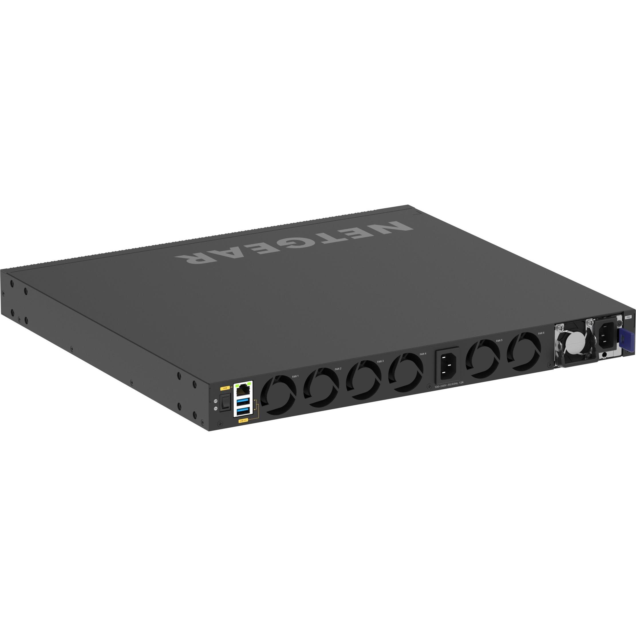 Netgear 48PT M4350-24X8F8V Managed Switch (48 Ports), Netzwerk Switch, Schwarz