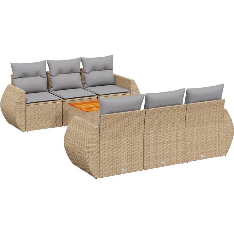 VidaXL, Gartenlounge, 10-tlg. Garten-Lounge-Set mit Kissen