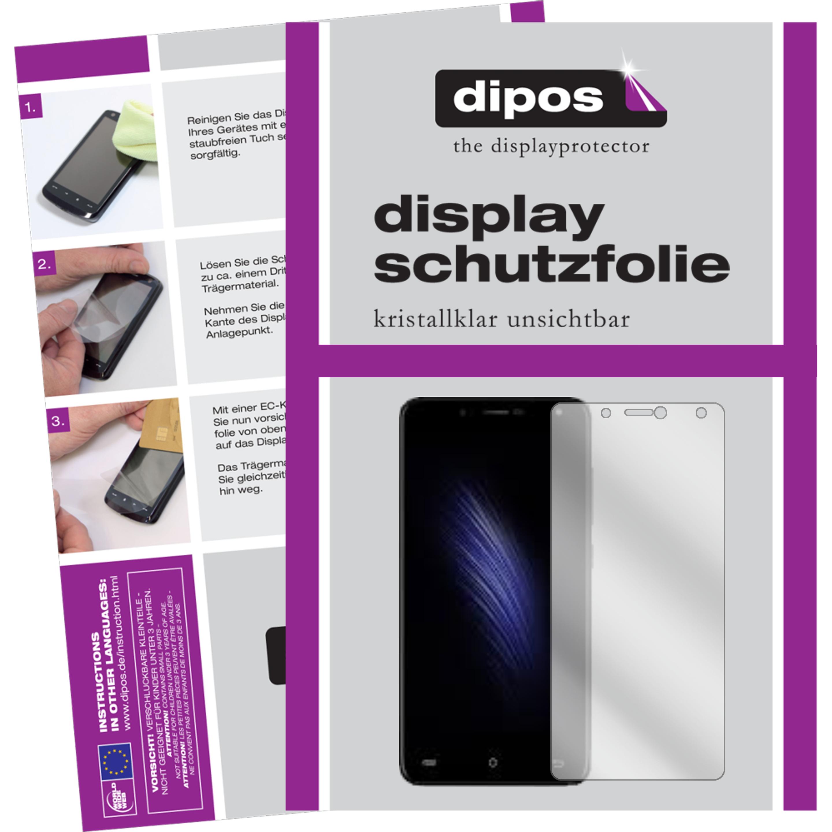 Dipos Displayschutzfolie Crystalclear (2 Stück, Cubot Hafury Mix), Smartphone Schutzfolie, Transparent