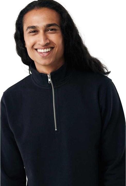 Produktbild Iqoniq Elgon Pullover Top mit kurzem Reissverschluss Recycelte Baumwolle (M)