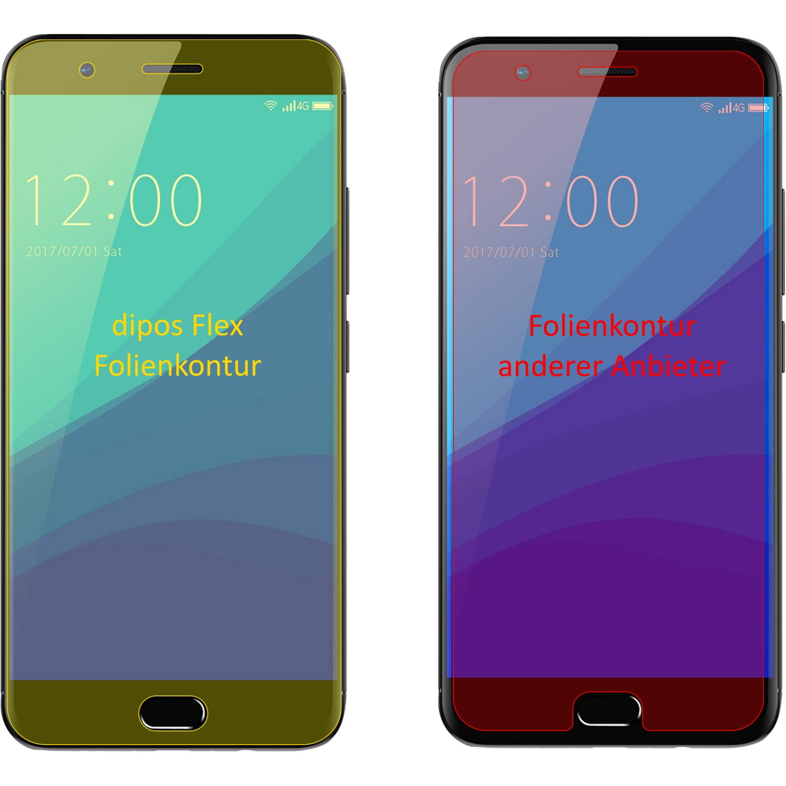 Thumbnail - Dipos Displayschutzfolie Full-Cover 3D (3 Stück, Umidigi C2), Smartphone Schutzfolie, Transparent