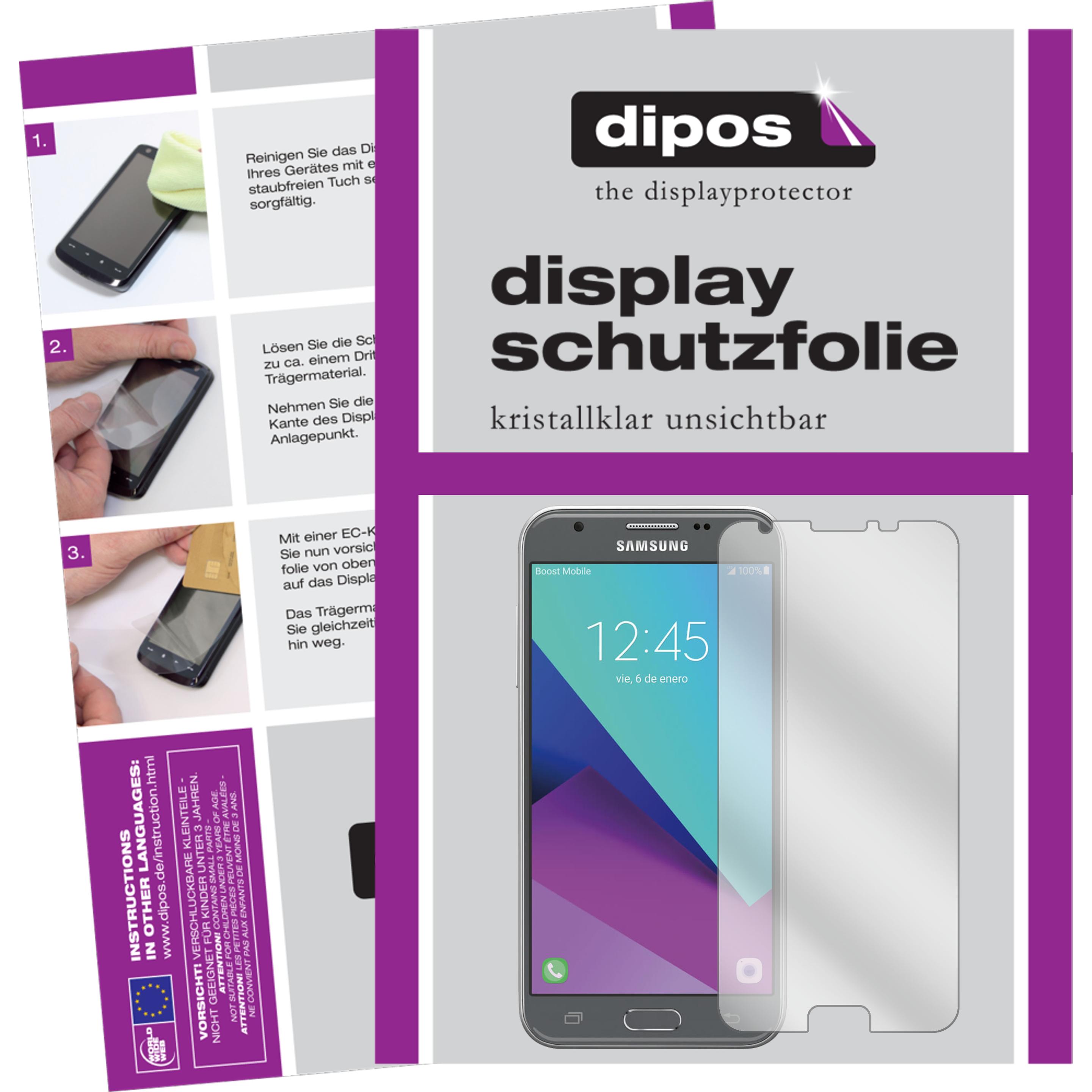 Dipos Displayschutzfolie Crystalclear (6 Stück, Samsung Galaxy J3 (2017)), Smartphone Schutzfolie, Transparent