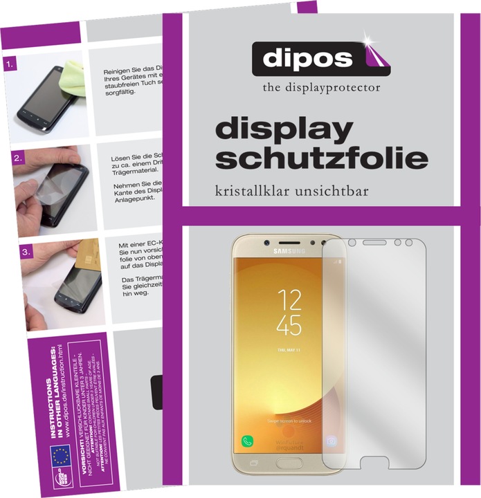 Produktbild Dipos Displayschutzfolie Crystalclear (2 Stück, Samsung Galaxy J5 Pro (2017))