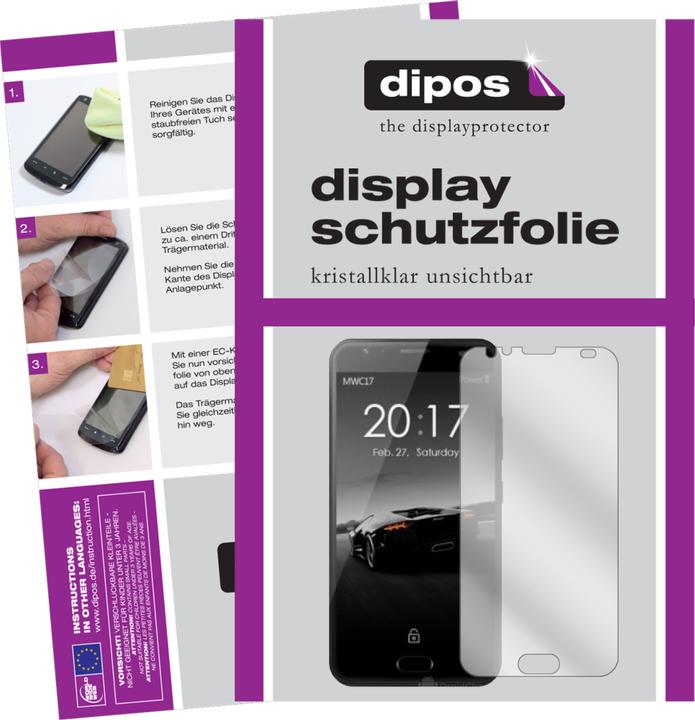 Image du produit Dipos Film de Protection d’écran Crystalclear (2 pcs, Ulefone Power 2)