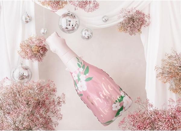 Actual product image Partydeco Foil balloon Bottle Bride to be, 49.5x108.5 cm, mix (1 pkt / 1 pc.) (1 Piece)