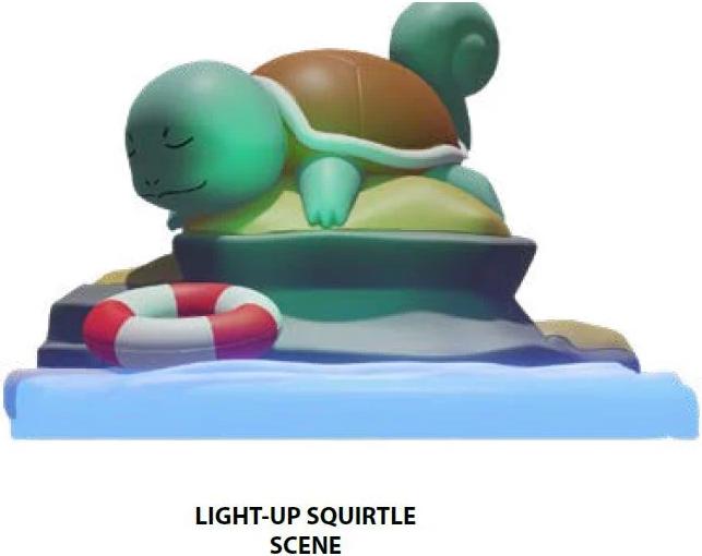 Actual product image Teknofun POKEMON - Carapuce - Scène Lumineuse LED
