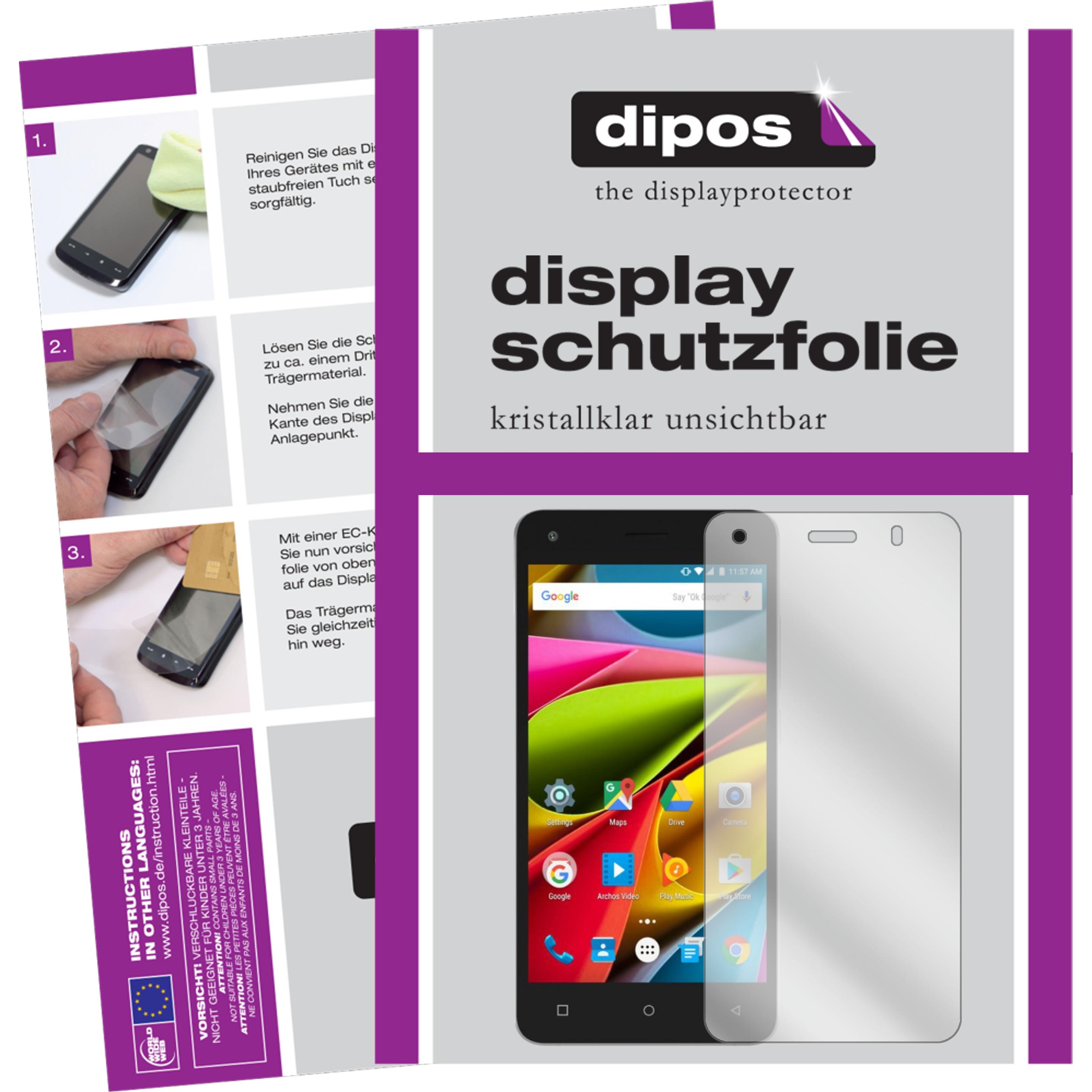Thumbnail - Dipos Displayschutzfolie Crystalclear (2 Stück, Archos 50b Cobalt Lite), Smartphone Schutzfolie, Transparent