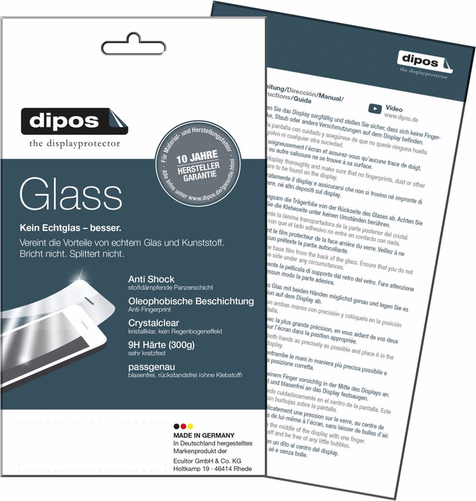 Produktbild Dipos Displayschutz Anti-Shock (2 Stück, Alcatel Pixi 4)