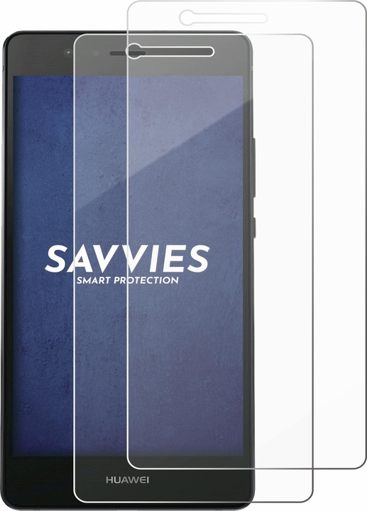 Produktbild Savvies Panzerglas Hartglas Displayschutz (2 Stück, Huawei P9 Lite)