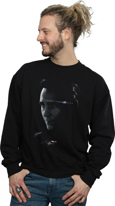 Actual product image Mens Avengers Endgame Avenge The Fallen Loki Cotton Sweatshirt (XL)