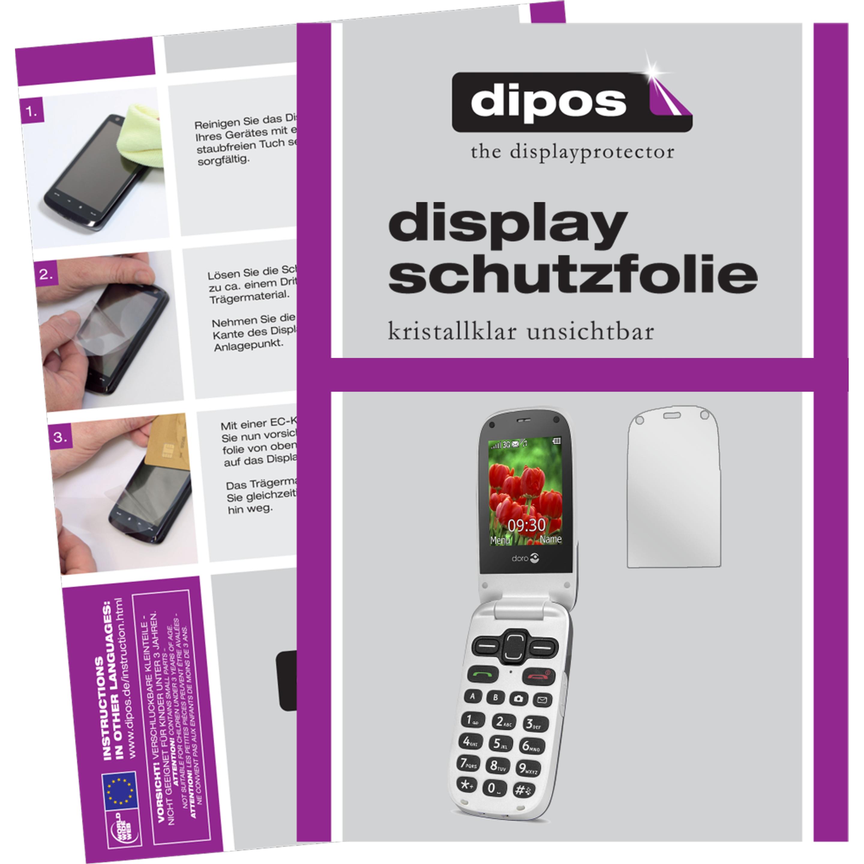Thumbnail - Dipos Displayschutzfolie Crystalclear (6 Stück, Doro Secure 628), Smartphone Schutzfolie, Transparent