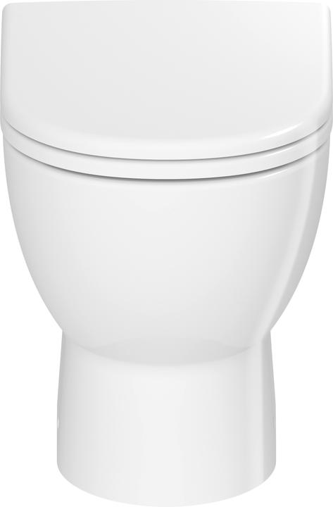 Image du produit Duravit D-Code WC sur pied, chasse d'eau basse, rimless, 370x480x400mm, blanc brillant