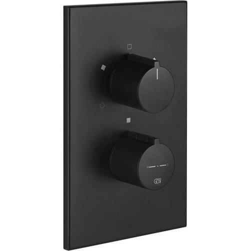 Gessi, Badarmatur, Emporio Via Tortona Fertigmontageset für UP-Thermostat mit Absperrventil, 38792
