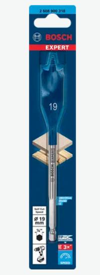 Actual product image Bosch Professional Zubehör EXPERT Self Cut Speed Flat Milling Drill, 19 x 152 mm (19 millimetres)