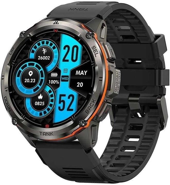 Kospet 14000018000 Smart Watch T3 Ultra 14 inch amoled GPS 170 moduri sport waterproof Black