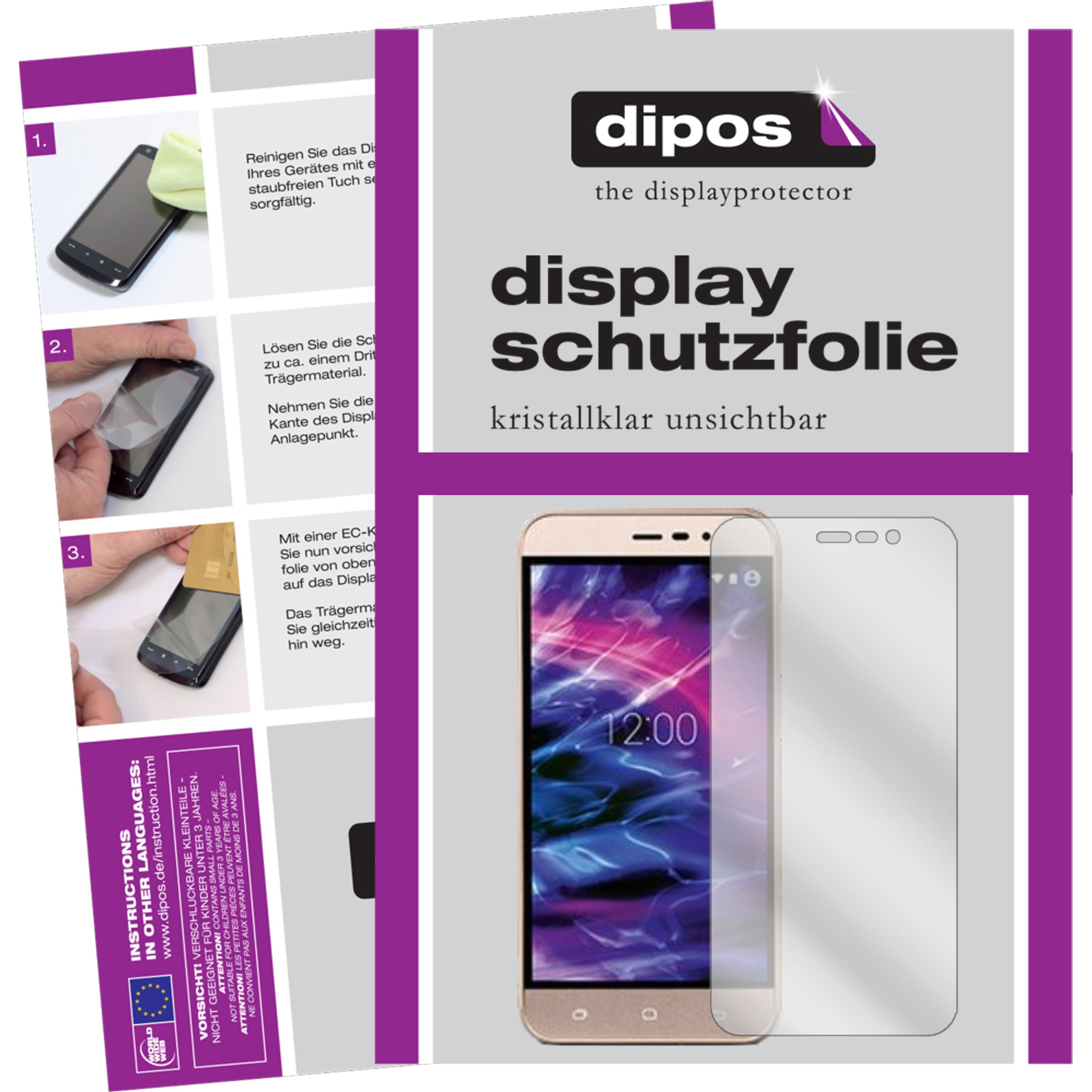 Dipos Displayschutzfolie Crystalclear (6 Stück, Medion Life E5006), Smartphone Schutzfolie, Transparent