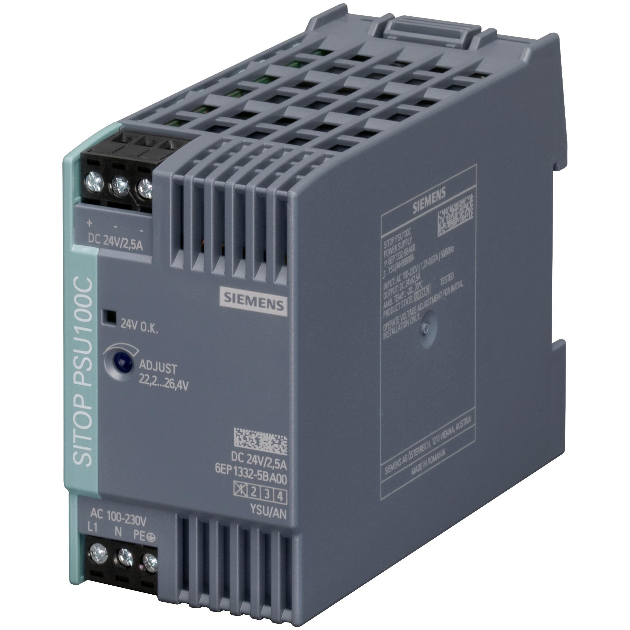 Siemens, Systemstromversorgung, Hutschienen-Netzteil (DIN-Rail