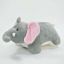 Kögler 2-in-1 Nackenkissen Plüschfigur "Elefant" (17 cm)