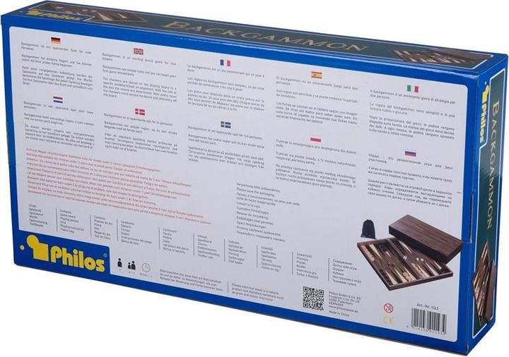 Actual product image Philos Backgammon Skeloudi magnetic lock (German, 2 Players)