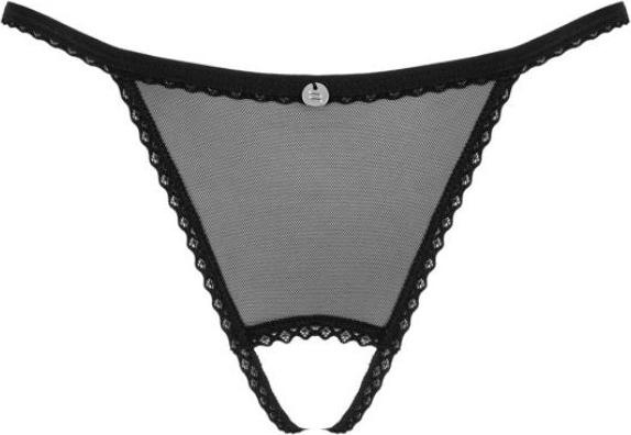 Actual product image Obsessive Celia Noir Crotchless String M/L (M/L)