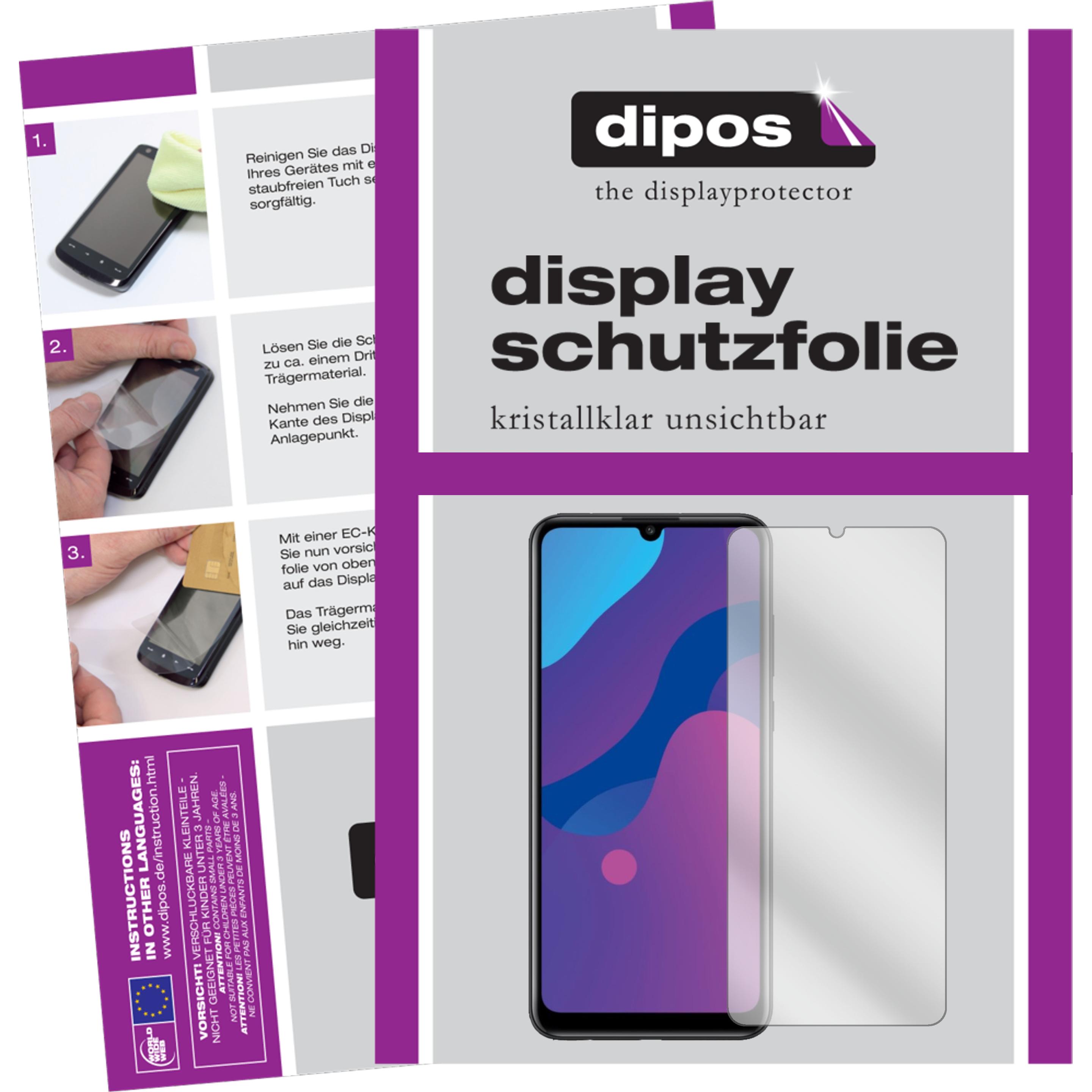Dipos Displayschutzfolie Crystalclear (2 Stück, Huawei Enjoy 10e), Smartphone Schutzfolie, Transparent