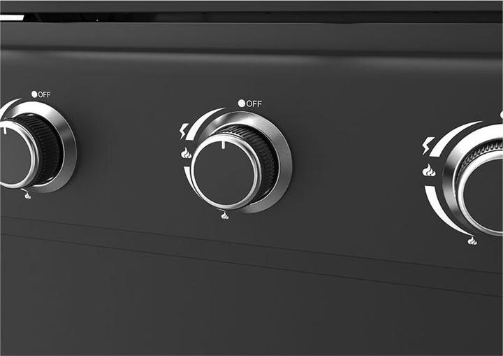 Actual product image Mr. Grill Gasgrill 4 Brenner + Seitenbrenner schwarz (14.50 kW)