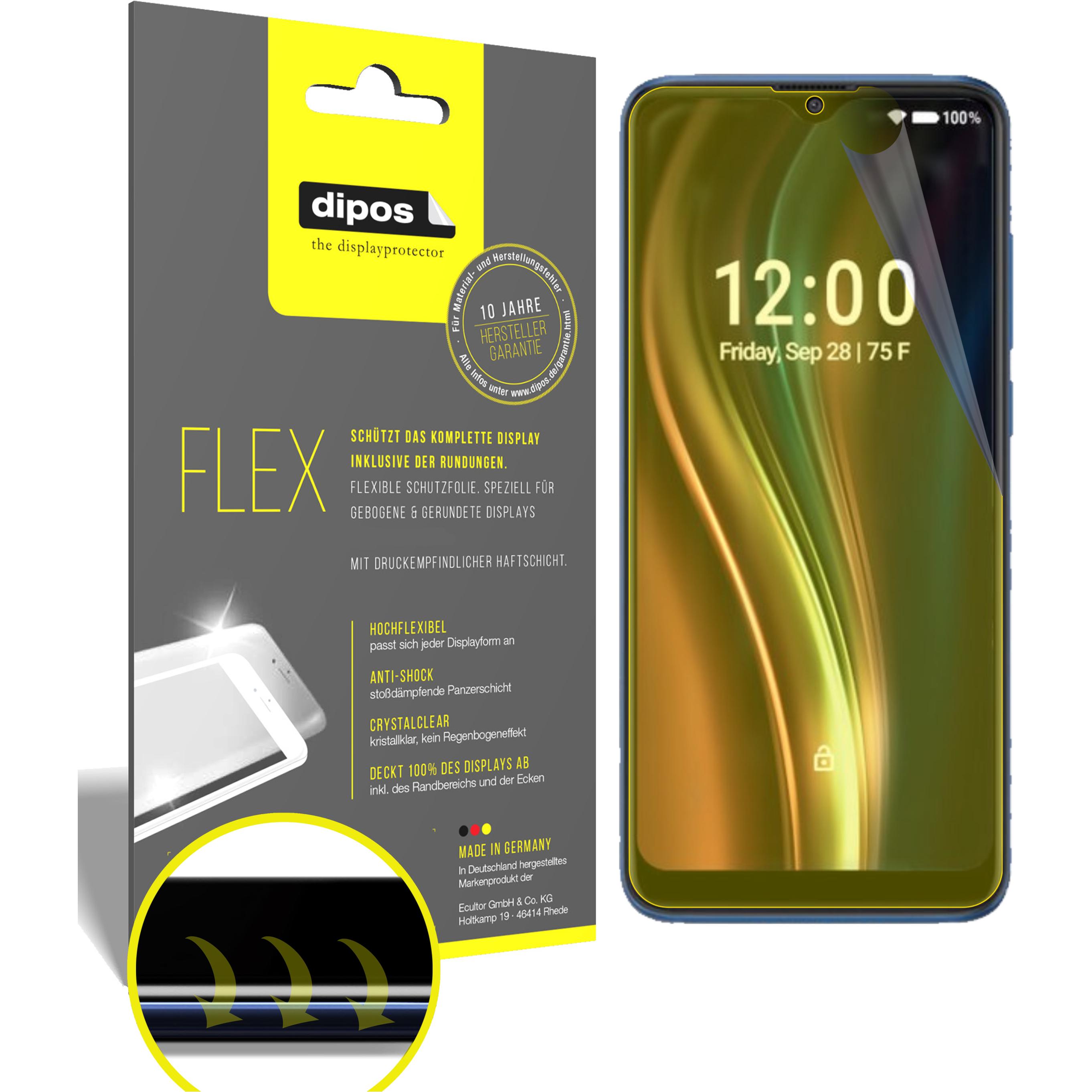 Dipos Displayschutzfolie Full-Cover 3D (3 Stück, Coolpad Legacy 5G), Smartphone Schutzfolie, Transparent