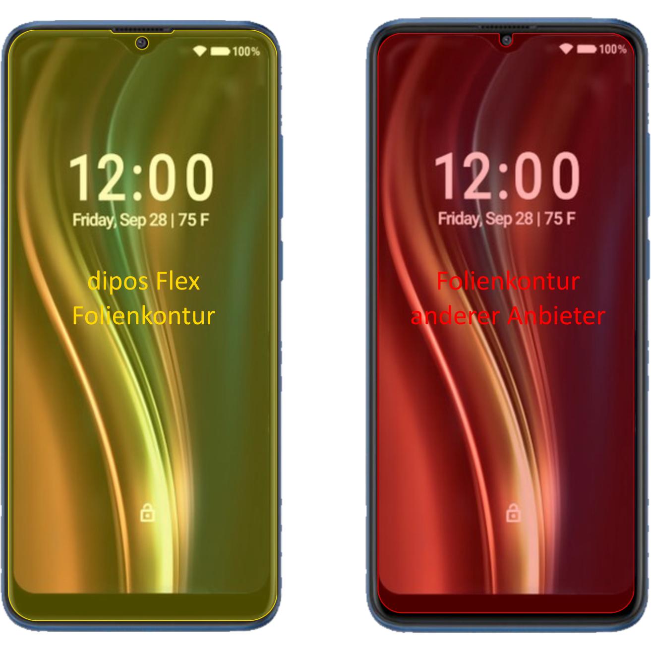 Thumbnail - Dipos Displayschutzfolie Full-Cover 3D (3 Stück, Coolpad Legacy 5G), Smartphone Schutzfolie, Transparent