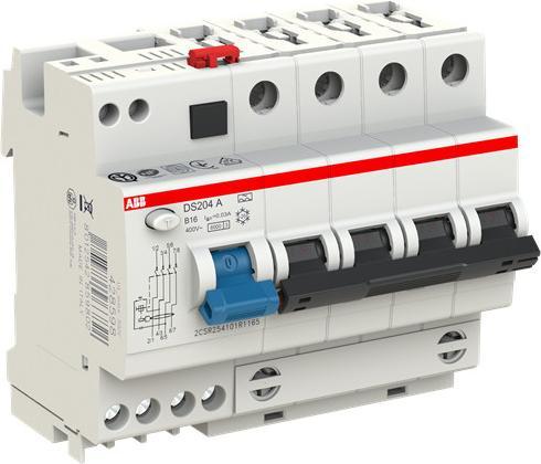 Actual product image Busch-Jaeger Busch-Jäger DS204A-B16/0,03 FI/LS combination 6kA,4P,type A,B 16A,30mA DS204 A-B16/0,03