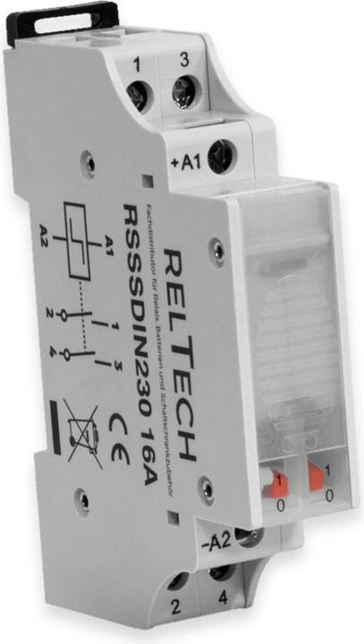 Reltech Stromstoss-Schalter RSSSDIN230, 16A/230V, 2 Schliesser