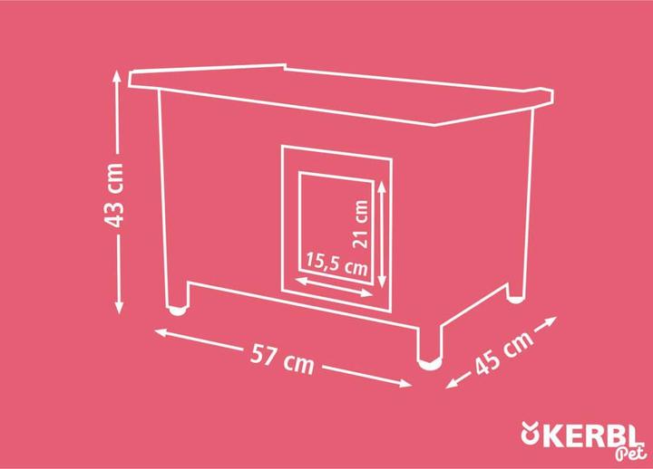 Actual product image Kerbl Cat house Rustica (Dog, Cat)