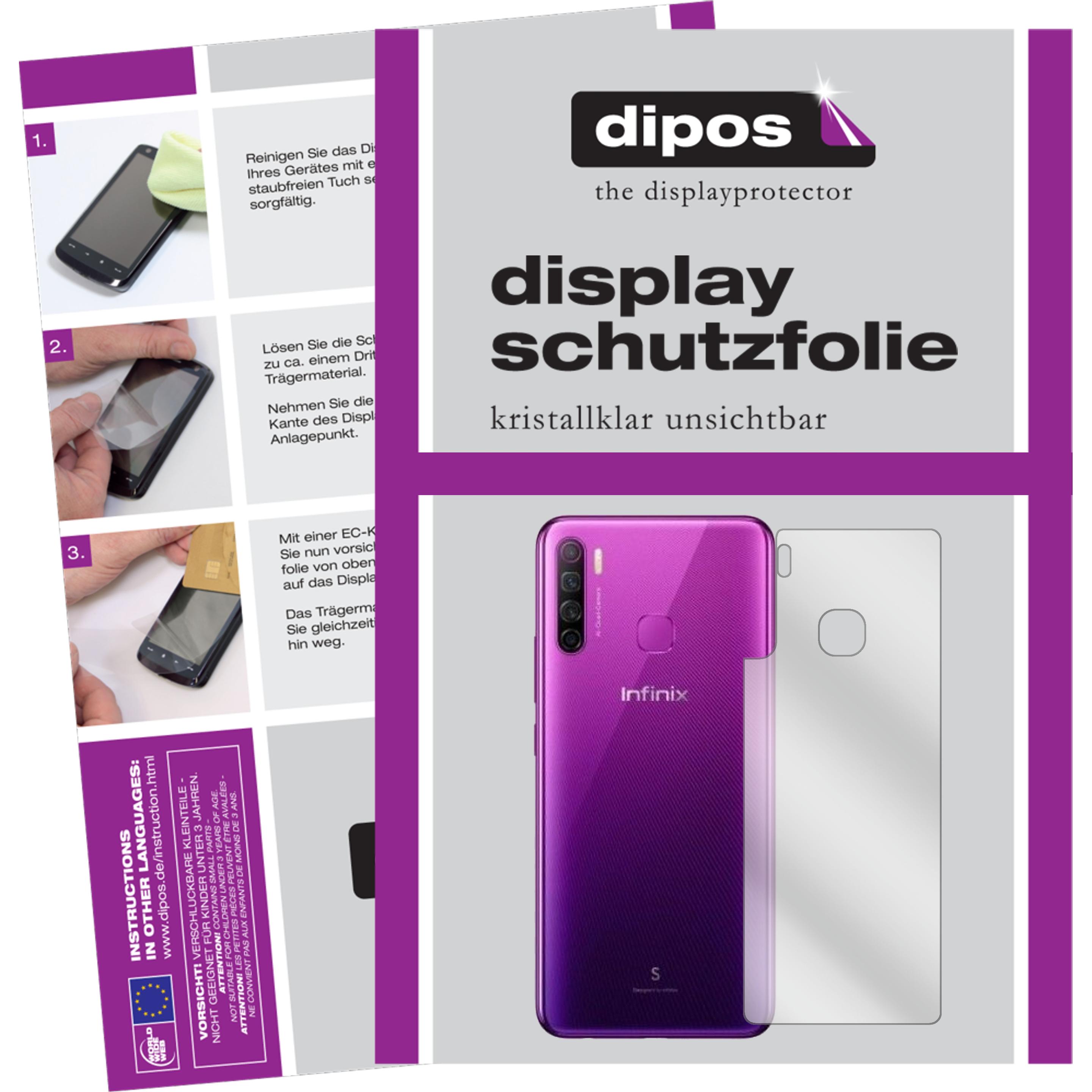 Dipos Displayschutzfolie Crystalclear (2 Stück, Infinix S5 lite), Smartphone Schutzfolie, Transparent