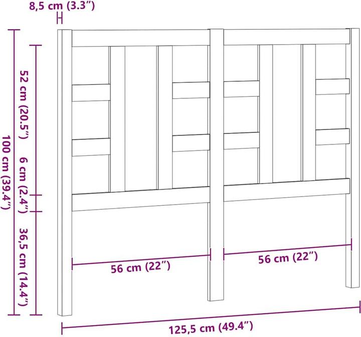 Immagine prodotto vidaXL Lior (126 x 4 x 100 cm)