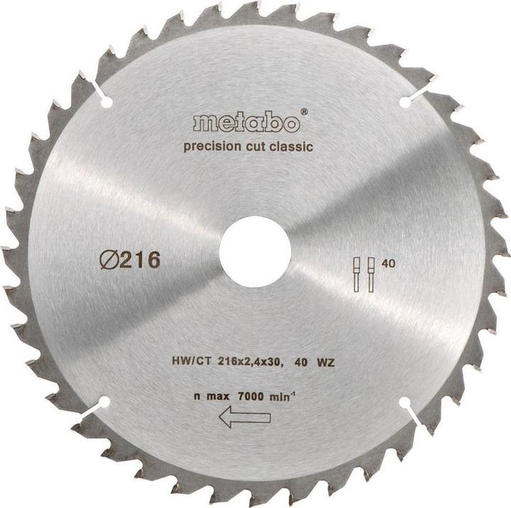 Actual product image Metabo Circular saw blade HW/CT 26