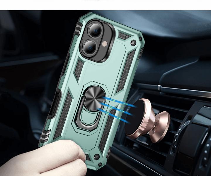 Immagine prodotto Cover-Discount iPhone 16 - Robusta cover posteriore con kickstand (Apple iPhone 16)