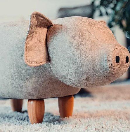Produktbild Zoosy Hocker Schwein Ernie Grau (Kinderstuhl)
