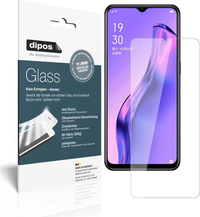 Pellicola Vetro Temperato per Oppo A5 / A9 2020 Trasparente Protezione