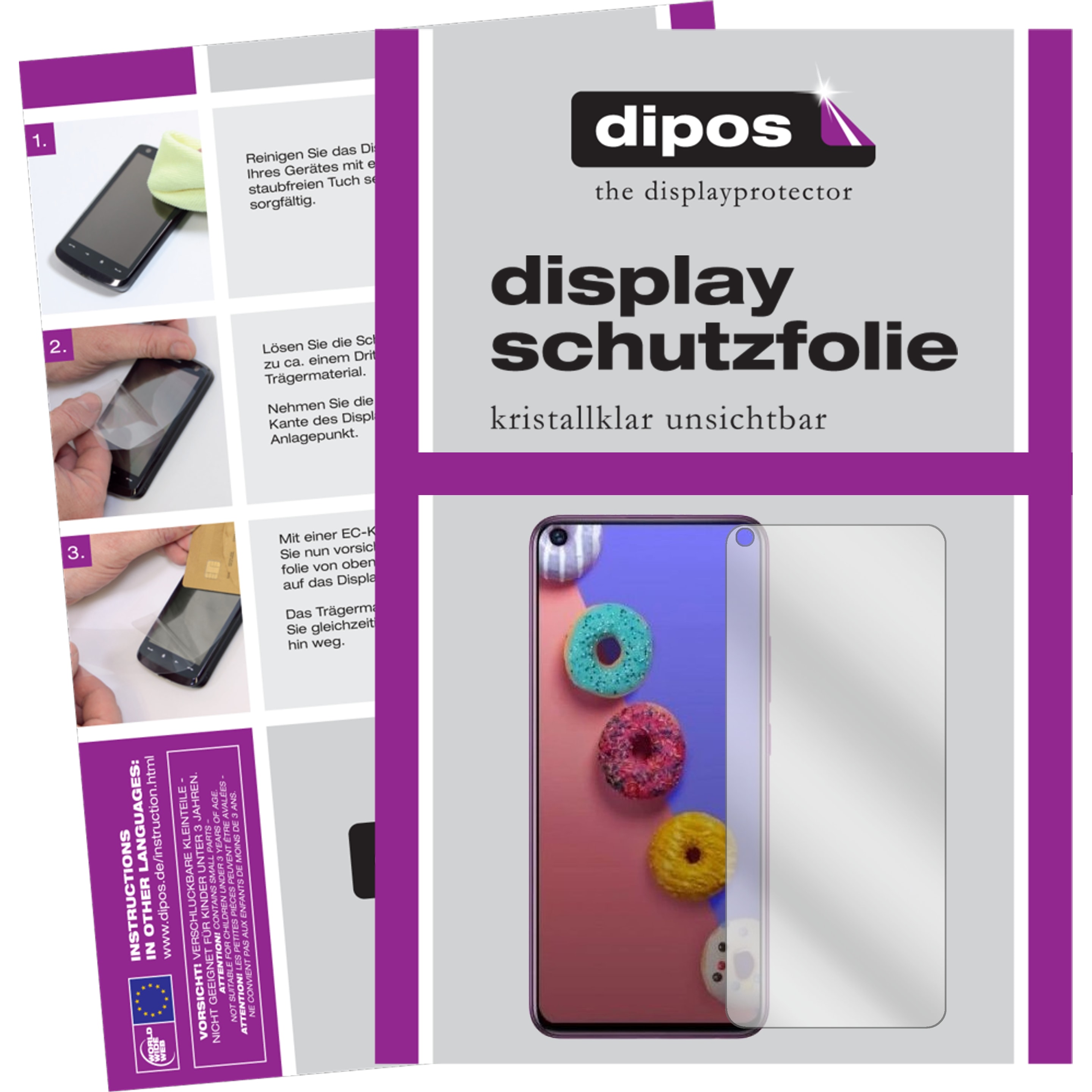 Dipos Displayschutzfolie Crystalclear (6 Stück, Infinix S5 lite), Smartphone Schutzfolie, Transparent