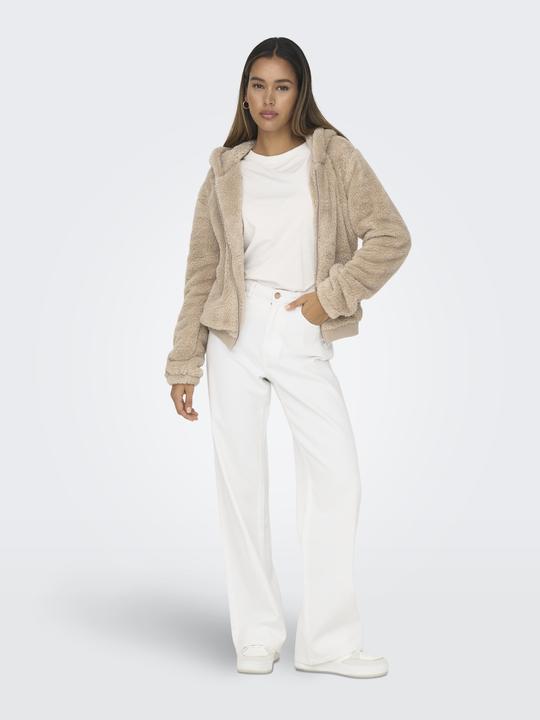 Actual product image Only Hooded jacket Teddy fur jacket (L)