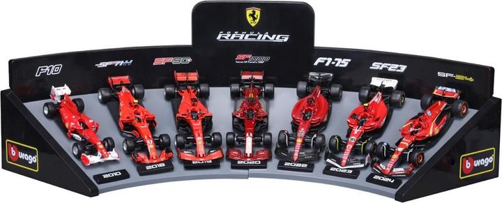 Bburago F1 7er-Set Displaykurve Ferrari 1/43