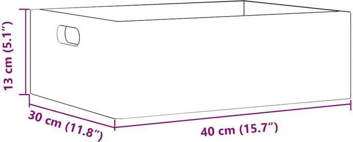 Actual product image vidaXL Holzkiste (30 cm, 12 l, 1x)