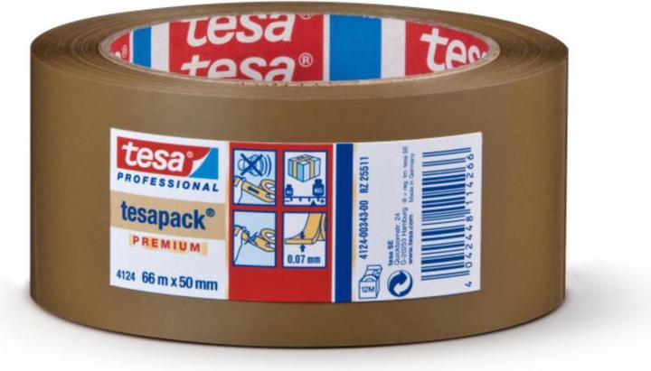 Produktbild tesa tesapack ULTRA STRONG Paketklebeband - PVC Packband für festes Verpacken und sicheres Bündeln (50 mm)